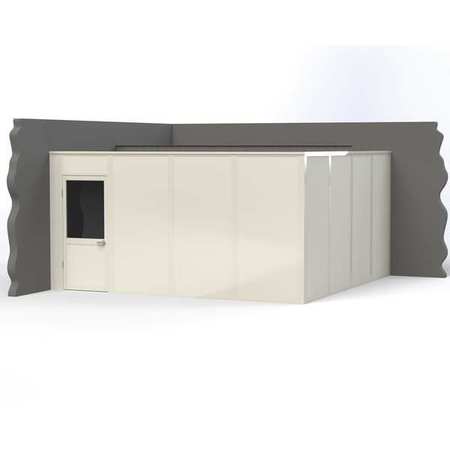 PORTA-KING 2-Wall Modular In-Plant Office, 8 ft H, 16 ft W, 16 ft D, White VK1DW-WCM 16'x16' 2-Wall