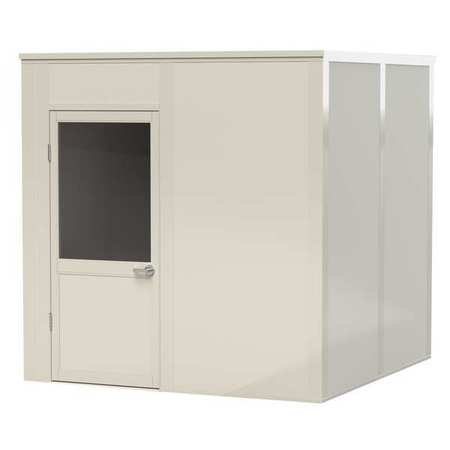 PORTA-KING 4-Wall Modular In-Plant Office, 8 ft H, 8 ft W, 8 ft D, White VK1DW-WCM 8'x8' 4-Wall