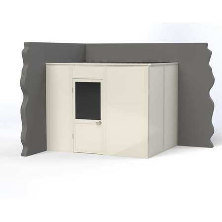 PORTA-KING 2-Wall Modular In-Plant Office, 8 ft H, 10 ft W, 8 ft D, White VK1STL-WCM 8'x10' 2-Wall
