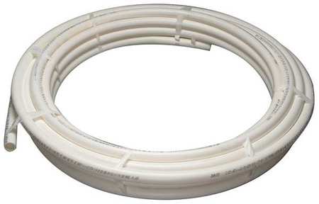 Zoro Select PEX Tubing, White, 1-1/2 in, 100 ft, 100 psi Q7PC100X