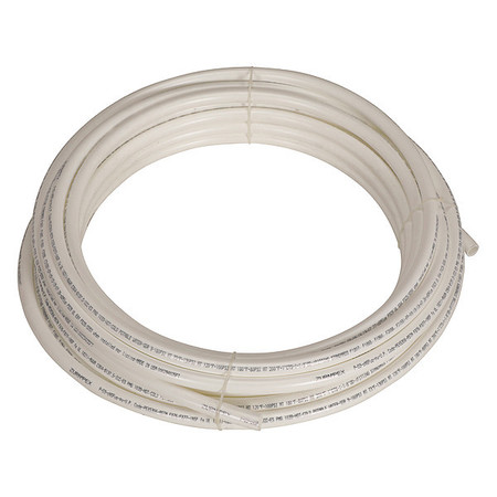 Zoro Select PEX Tubing, White, 1 in, 100 ft, 100 psi Q5PC100X