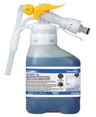 Diversey Glass and All Purpose Cleaner, 1.5L Hose End Connection Bottle, 2 PK 93361936