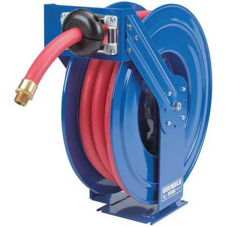 COXREELS Spring Return Hose Reel, 3/4 in Hose Dia., 50 ft Length, 300 psi TSHF-N-550