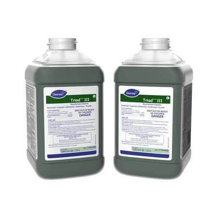 Diversey Cleaner and Disinfectant Concentrate, 2.5L Bottle, 2 PK 3164406