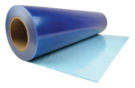 Surface Shields 1.5 mil Thick Window Protection Film, 24 in Wide, 600 ft Length, Polyethylene, Blue W2B24600