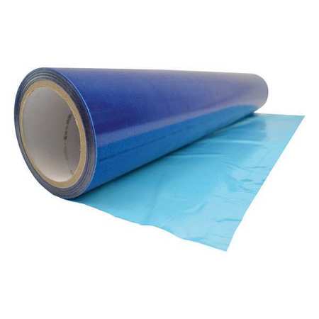 Surface Shields 1.5 mil Thick Window Protection Film, 24 in Wide, 250 ft Length, Polyethylene, Blue W2B24250
