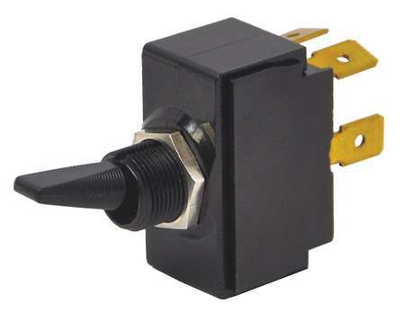 CARLING TECHNOLOGIES Toggle Switch, DPST, 4 Connections, On/Off, 1 1/2 hp, 10A @ 250V AC, 20A @ 125V AC 2GK721-D-4B-B