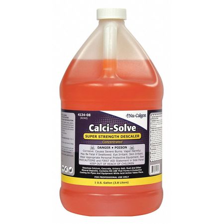 NU-CALGON Drain Cleaner, Liquid, 1 gal, Straw 4134-08