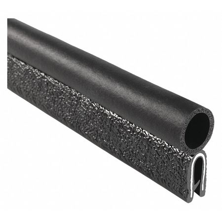 Trim-Lok Edge Grip Seal, EPDM, 25 ft Length, 0.437 in Overall Width, Style: Trim with a Side Bulb 4100B3X1/8C-25