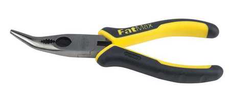 STANLEY 6 3/8 in Bent Needle Nose Plier Ergonomic Handle 89-871