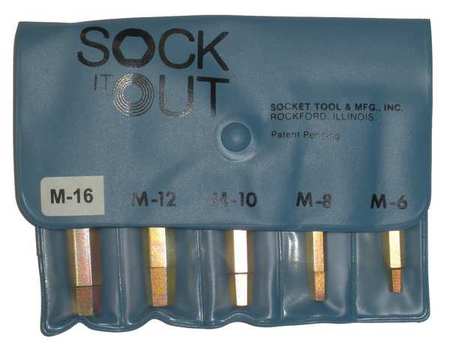 Sock It Out Screw Extractor Set, 5 Pc MEN-2