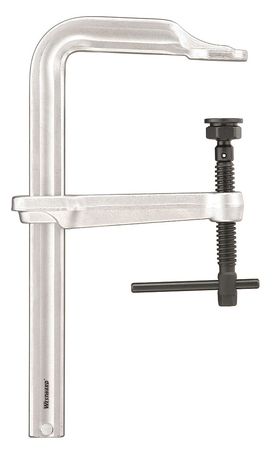 WESTWARD 12 in Bar Clamp, Steel Handle and 6 7/8 in Throat Depth 10D566