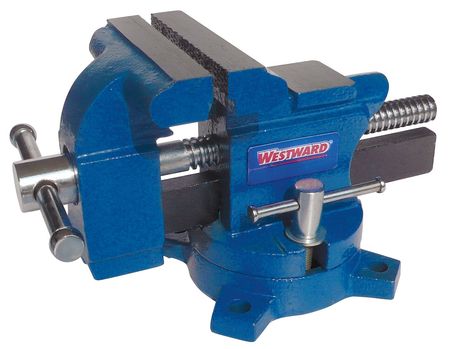 WESTWARD 3-1/2" Standard Duty Combination Vise with Swivel Base 10D702