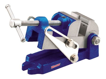 WESTWARD 2-1/2" Drill Press Vise with Angle with Stationary Base 10D748