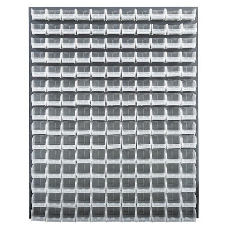 QUANTUM STORAGE SYSTEMS Steel Louvered Panel, 48 in W x 1 in D x 61 in H, Gray QLP-4861-220-165CL