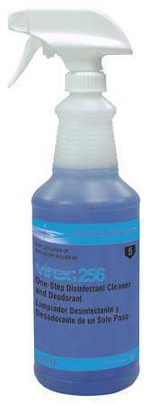 Diversey 32 oz. Clear, Polyethylene Preprinted Trigger Spray Bottle D03916