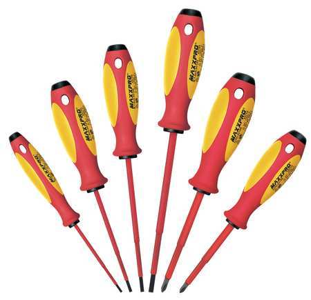 Knipex Insulated Screwdriver Set, Slotted/Phillips, 6 pcs 9K 98 98 33 US