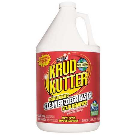 Krud Kutter Cleaner/Degreaser Stain Remover, Jug, 1 gal, Concentrated, Water Based, Non Toxic KK012