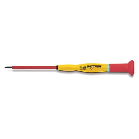 KNIPEX Insulated Precision Slotted Screwdriver 1/8 in Round 9T 89934