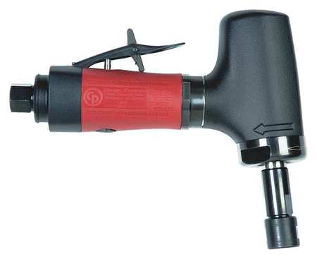 CHICAGO PNEUMATIC Angle Die Grinder, 1/4 in NPT Female Air Inlet, 1/4 in Collet, Heavy Duty, 20,000 RPM, 0.54 hp CP3030-420R