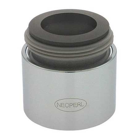 NEOPERL 0.35 gpm Spray Outlet, 15/16 in - 27, 55/64 in - 27 Thread Size, Chrome, Brass 5509205