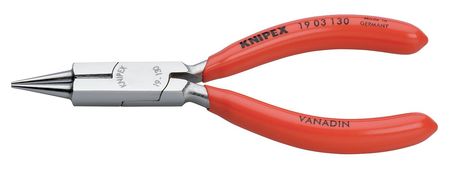 Knipex Round Nose Plier, 5-1/4" L, 5/16" Jaw 19 03 130