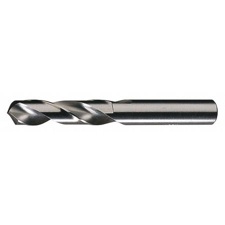 CHICAGO-LATROBE Screw Machine Drill Bit, 3/8 in Size, 118  Degrees Point Angle, High Speed Steel, Bright Finish 48524