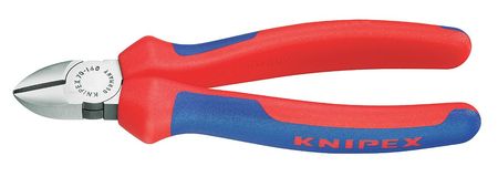 KNIPEX 7 1/4 in 70 Diagonal Cutting Plier Standard Cut Narrow Nose Uninsulated 70 02 180