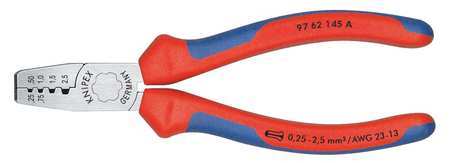 Knipex 5 3/4 in Crimper 23 to 13 AWG 97 62 145 A