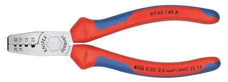 KNIPEX 5 3/4 in Crimper 23 to 13 AWG 97 62 145 A