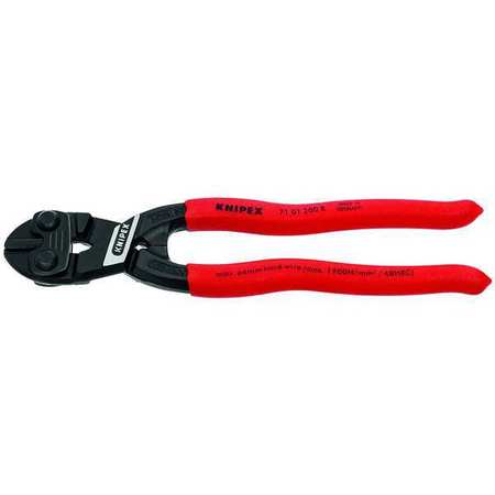 Knipex 8 in. Knipex CoBolt Fencing Compact Bolt Cutter with Plastic Grip 71 01 200 R