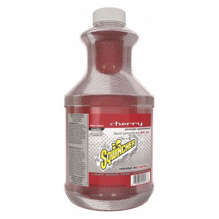 Sqwincher Sports Drink Mix, 64 oz., Liquid Concentrate, Regular, Cherry 159030321