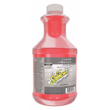 Sqwincher Sports Drink Mix, 64 oz., Liquid Concentrate, Regular, Cool Citrus 159030330