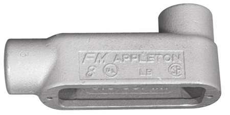 APPLETON ELECTRIC Conduit Outlet Body, Iron, 3-1/2 In. LB98