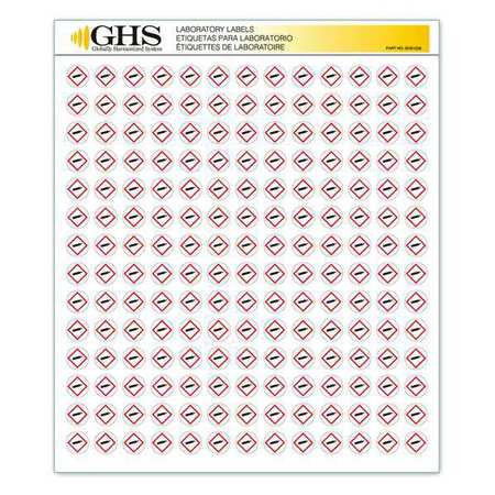 GHS SAFETY Label, Gas Cylinder, Gloss Paper, PK1820 GHS1226