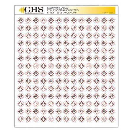 GHS SAFETY Label, Corrosion, Gloss Paper, PK1820 GHS1228