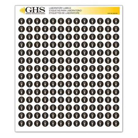 GHS SAFETY Label, Vapor Respirator, Gloss, PK1820 GHS1235