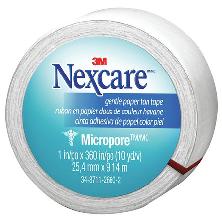 NEXCARE First Aid Tape, Gentle, 1" x 360", PK36 530-P1