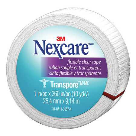 NEXCARE First Aid Tape, Clear, 1", 36 Pcs. 527-P1