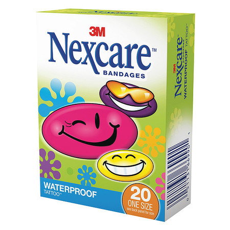 NEXCARE Bandages, Waterproof, Cool Colors, PK24 594-20