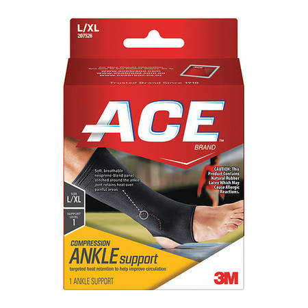 ACE Elasto-Preene Ankle Supports, L/XL, PK12 207526