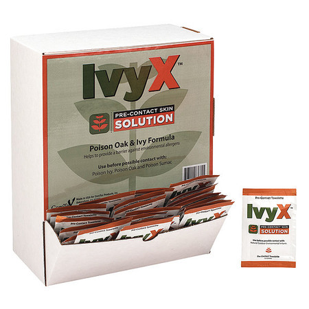 Ivyx Pre-Contact Towelettes, 8 x 5 In., PK50 18-055