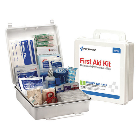 FIRST AID ONLY First Aid Kit, Plastic, 50 Person 90566