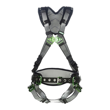 MSA SAFETY Full Body Harness, M, Nylon 10195134