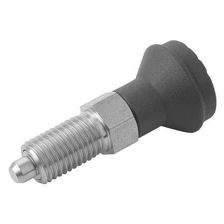 KIPP Indexing Plunger D1= M12X1, 5, D=6, Style A, Non-Lockout wo Locknut, Stainless Steel Hardened K0339.01206