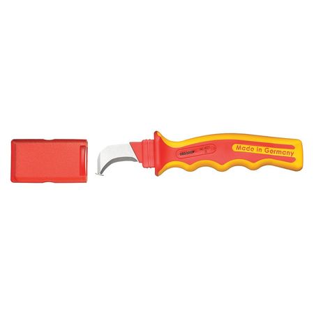 GEDORE Insulated Cable Knife, Hook, 8" L VDE 4527 K