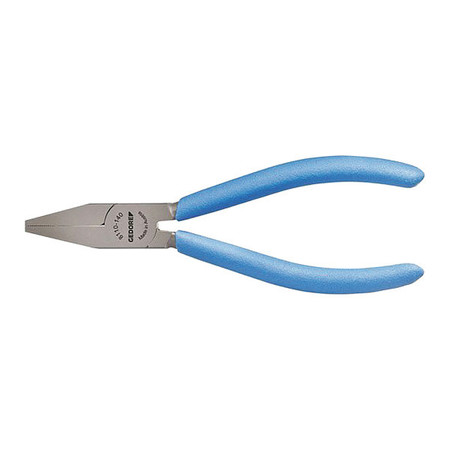 GEDORE Flat Nose Pliers, 5-1/2", Handle Type: Dipped, Non-Slip 8110-140 TL