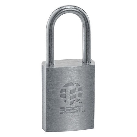 DORMAKABA Padlock, Coreless, Long Shackle, Steel Shackle 11B722L