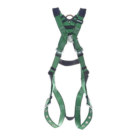 MSA SAFETY Fall Protection Harness, Vest Style, XS 10206065