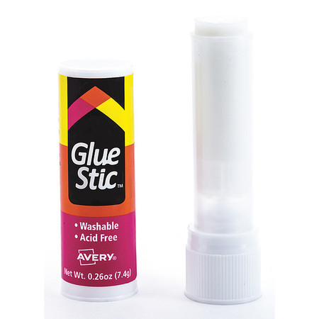 GLUE STIC Glue Stic, Washable, Nontoxic, Permanent Adhesive, 0.26 oz. 7170900166